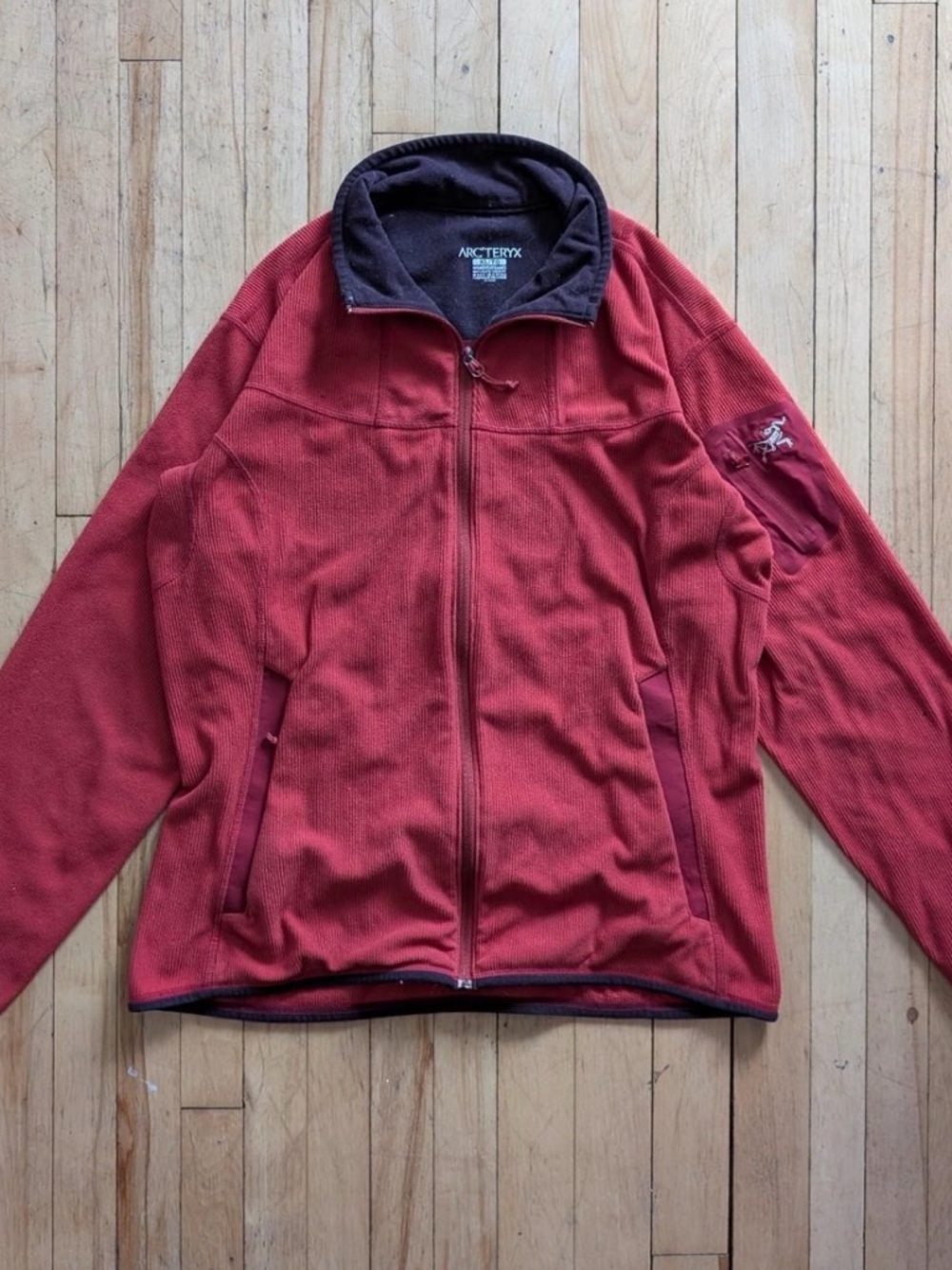 Arc'teryx Red Full-Zip Fleece Jacket